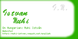istvan muhi business card